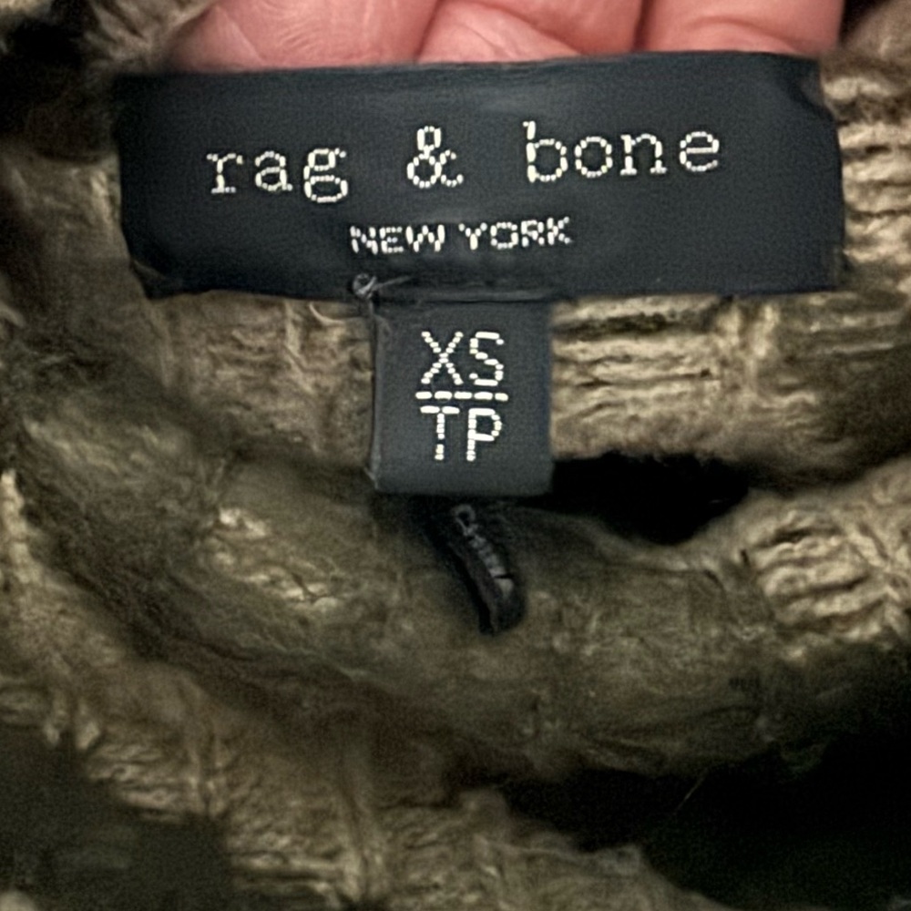 Rag & Bone Kiki Zebra Print Funnel Neck Sweater - Picture 2 of 4
